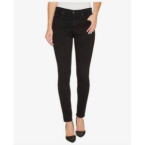 Size 29R AG The Farrah High-Rise Skinny Black Jeans Countour 360 Stretch